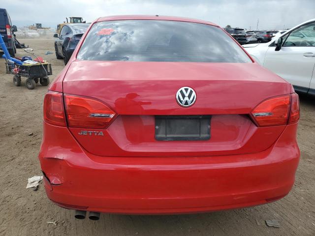 3VW1K7AJXBM056197 - 2011 VOLKSWAGEN JETTA BASE RED photo 6