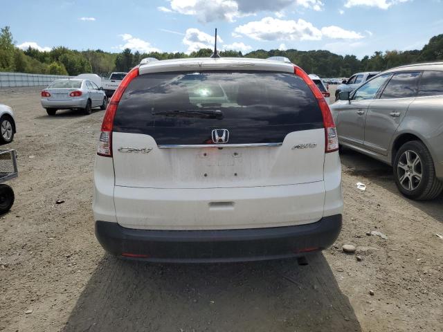 5J6RM4H71DL022933 - 2013 HONDA CR-V EXL WHITE photo 6