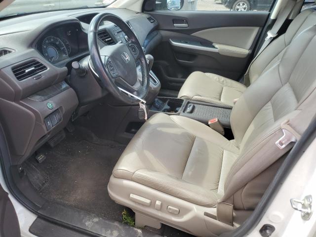 5J6RM4H71DL022933 - 2013 HONDA CR-V EXL WHITE photo 7