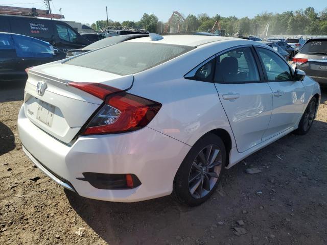 19XFC1F76LE201604 - 2020 HONDA CIVIC EXL WHITE photo 3