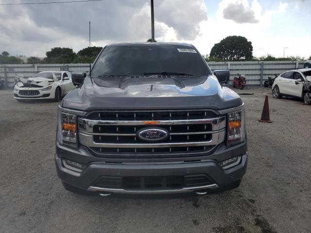 1FTEW1C57MKD55534 - 2021 FORD F150 SUPERCREW GRAY photo 5