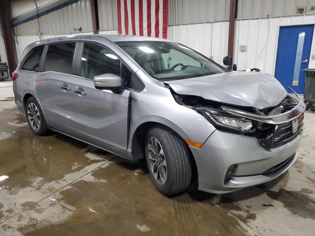 5FNRL6H73MB005283 - 2021 HONDA ODYSSEY EXL BLUE photo 4