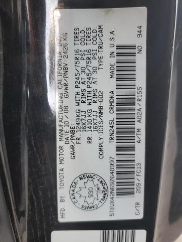 5TEUX42N69Z640997 - 2009 TOYOTA TACOMA ACCESS CAB Boz foto 12