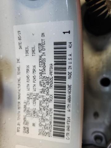 5TFAX5GN4KX147298 - 2019 TOYOTA TACOMA DOUBLE CAB თეთრი ფოტო 12