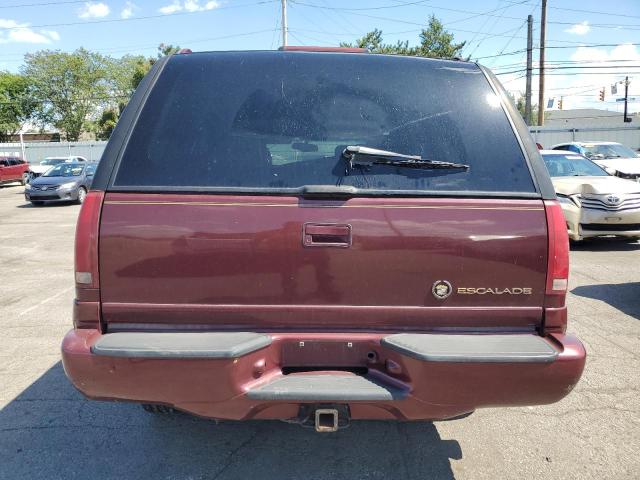 1GYEK13R3YR109943 - 2000 CADILLAC ESCALADE BURGUNDY photo 6