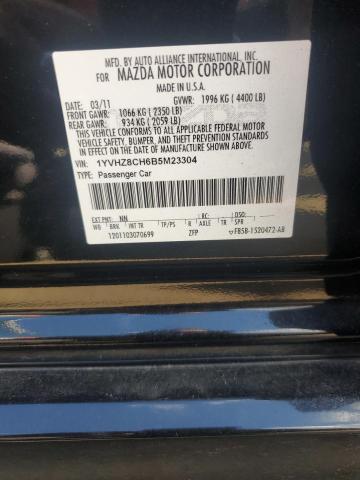 1YVHZ8CH6B5M23304 - 2011 MAZDA 6 I Qara foto 12