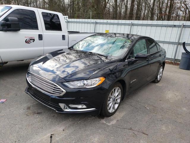 3FA6P0LU8HR190720 - 2017 FORD FUSION SE HYBRID BLACK photo 1