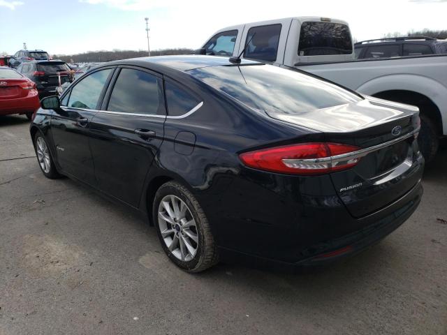 3FA6P0LU8HR190720 - 2017 FORD FUSION SE HYBRID BLACK photo 2