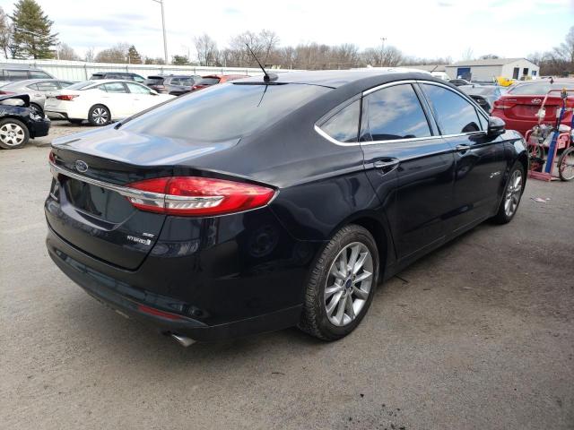 3FA6P0LU8HR190720 - 2017 FORD FUSION SE HYBRID BLACK photo 3