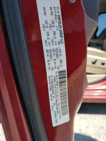 2C4RC1BG9ER164567 - 2014 CHRYSLER TOWN & COU TOURING RED photo 13