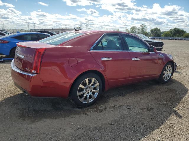 1G6DG577380147215 - 2008 CADILLAC CTS RED photo 3