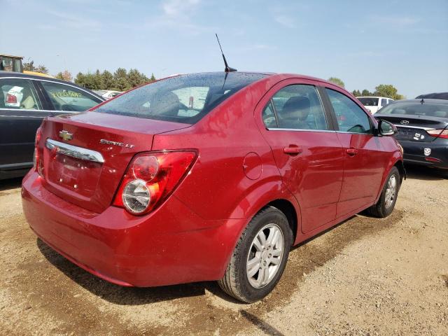 1G1JC5SH9E4186027 - 2014 CHEVROLET SONIC LT RED photo 3