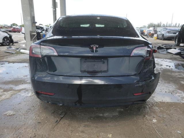 5YJ3E1EA3NF368803 - 2022 TESLA MODEL 3 BLACK photo 6