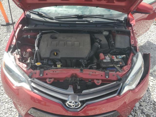 2T1BURHE6FC268518 - 2015 TOYOTA COROLLA L RED photo 11