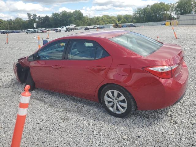 2T1BURHE6FC268518 - 2015 TOYOTA COROLLA L RED photo 2