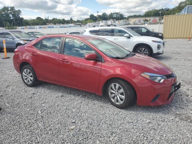 2T1BURHE6FC268518 - 2015 TOYOTA COROLLA L RED photo 4