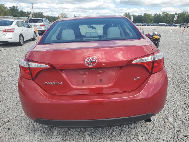2T1BURHE6FC268518 - 2015 TOYOTA COROLLA L RED photo 6