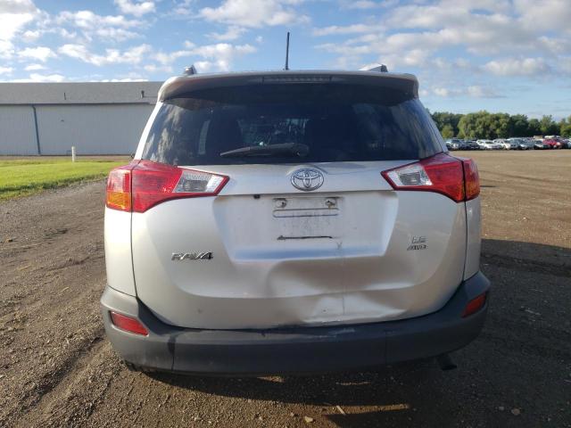 2T3BFREVXEW192157 - 2014 TOYOTA RAV4 LE SILVER photo 6
