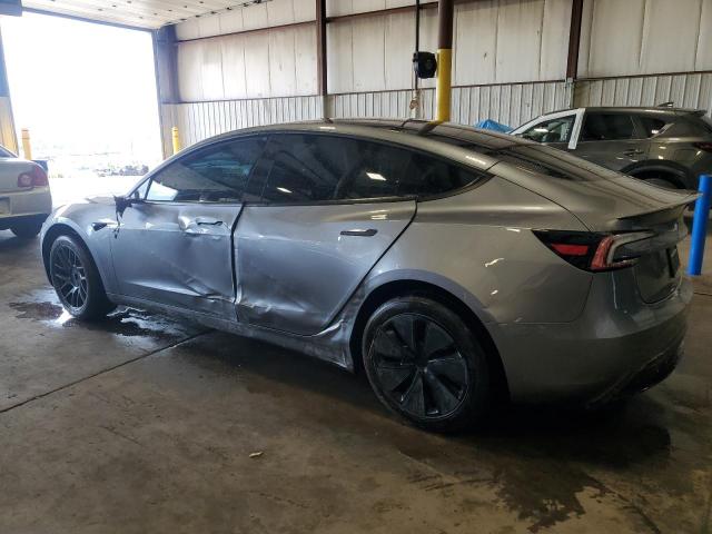 5YJ3E1EA4SF942319 - 2025 TESLA MODEL 3 GRAY photo 2