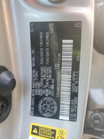 5TDJKRFH5GS293885 - 2016 TOYOTA HIGHLANDER XLE BEIGE photo 13