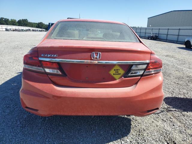 2HGFB2F99EH513502 - 2014 HONDA CIVIC EXL ORANGE photo 6