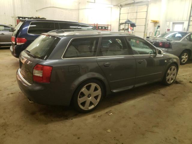 WAUXL68E04A143634 - 2004 AUDI S4 AVANT QUATTRO GRAY photo 3