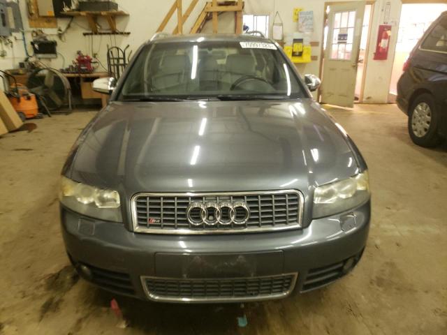 WAUXL68E04A143634 - 2004 AUDI S4 AVANT QUATTRO GRAY photo 5