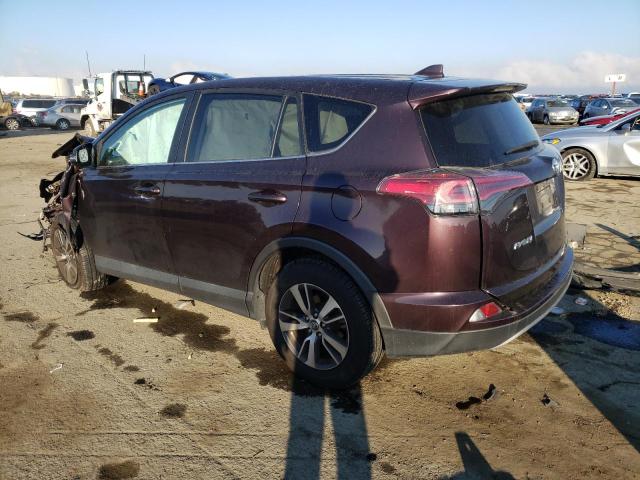 2T3WFREV8JW483915 - 2018 TOYOTA RAV4 ADVENTURE MAROON photo 2