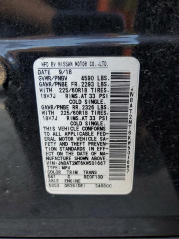 JN8AT2MT6KW501667 - 2019 NISSAN ROGUE S 黑色 照片 13