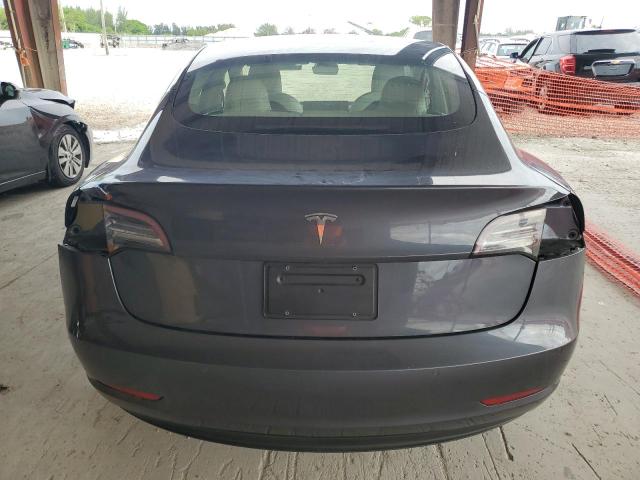 5YJ3E1EA3NF309198 - 2022 TESLA MODEL 3 ნაცრისფერი ფოტო 6