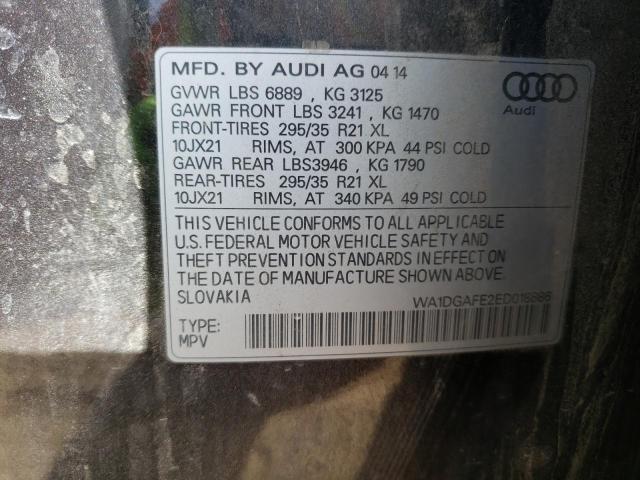 WA1DGAFE2ED018886 - 2014 AUDI Q7 PRESTIGE GRAY photo 12