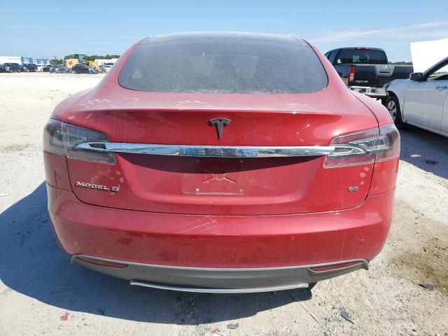 5YJSA1H17EFP57625 - 2014 TESLA MODEL S MAROON photo 6