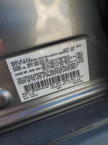 4A4AP3AU6DE025442 - 2013 MITSUBISHI OUTLANDER SPORT ES GRAY photo 13