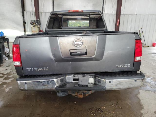 1N6BA07B35N546635 - 2005 NISSAN TITAN XE GRAY photo 6