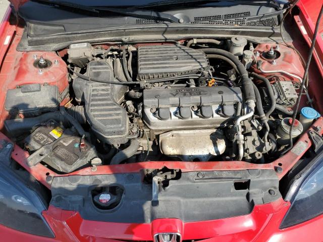 1HGEM21953L057267 - 2003 HONDA CIVIC EX RED photo 11