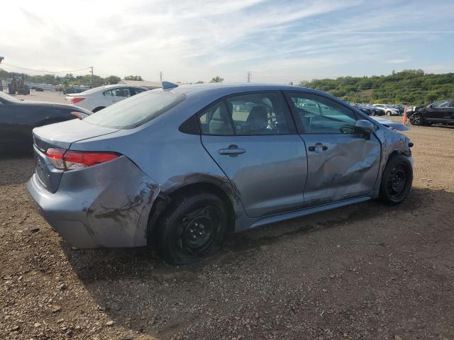 5YFEPMAE1MP208208 - 2021 TOYOTA COROLLA LE BLUE photo 3