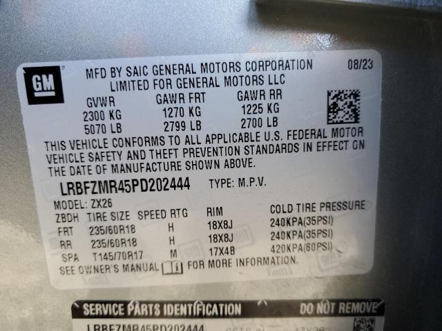 LRBFZMR45PD202444 - 2023 BUICK ENVISION PREFERRED SILVER photo 14