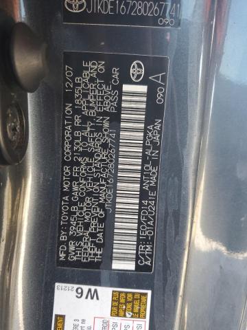 JTKDE167280267741 - 2008 TOYOTA SCION TC 黑色 照片 12