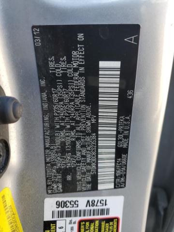 5TDKK3DC8CS235384 - 2012 TOYOTA SIENNA LE SILVER photo 13