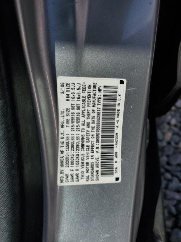 SHSRD78896U429817 - 2006 HONDA CR-V EX SILVER photo 13