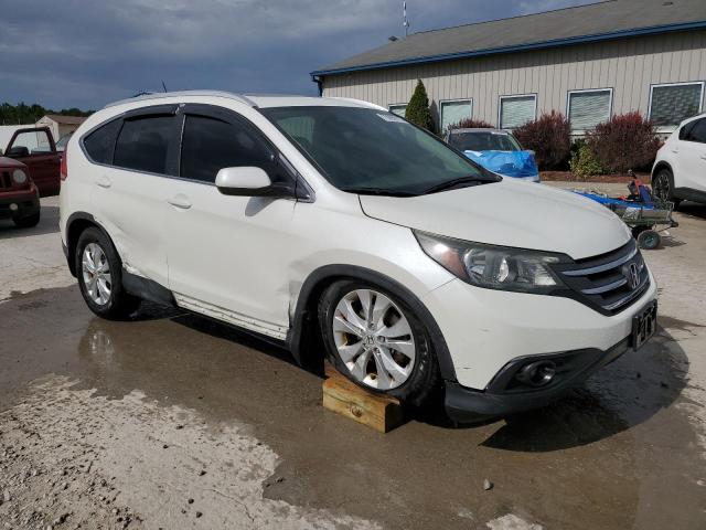 5J6RM4H74EL071609 - 2014 HONDA CR-V EXL WHITE photo 4