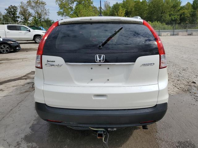 5J6RM4H74EL071609 - 2014 HONDA CR-V EXL WHITE photo 6