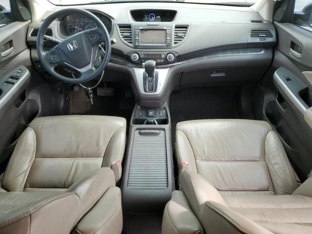 5J6RM4H74EL071609 - 2014 HONDA CR-V EXL WHITE photo 8