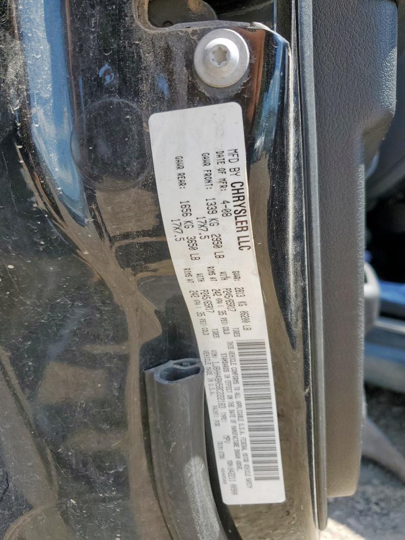 1J8HH48N58C222183 - 2008 JEEP COMMANDER SPORT შავი ფოტო 13