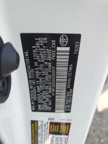 4T1BF3EK0AU560917 - 2010 TOYOTA CAMRY BASE WHITE photo 13