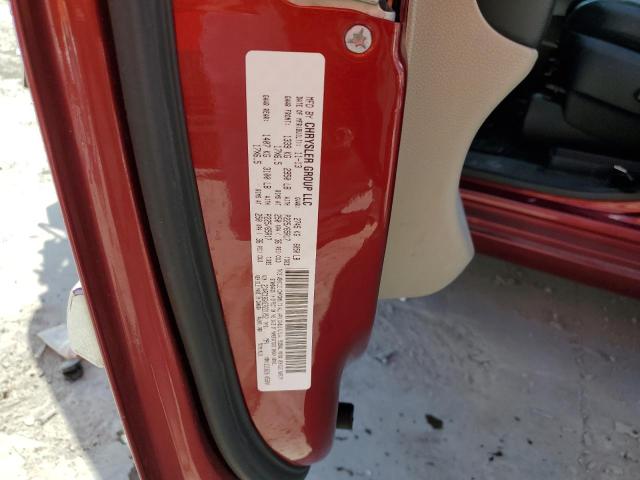 2C4RC1BGXER221052 - 2014 CHRYSLER TOWN & COU TOURING BURGUNDY photo 13