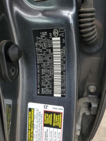 2T1BU4EE5CC911136 - 2012 TOYOTA COROLLA BASE Сұр фото 13