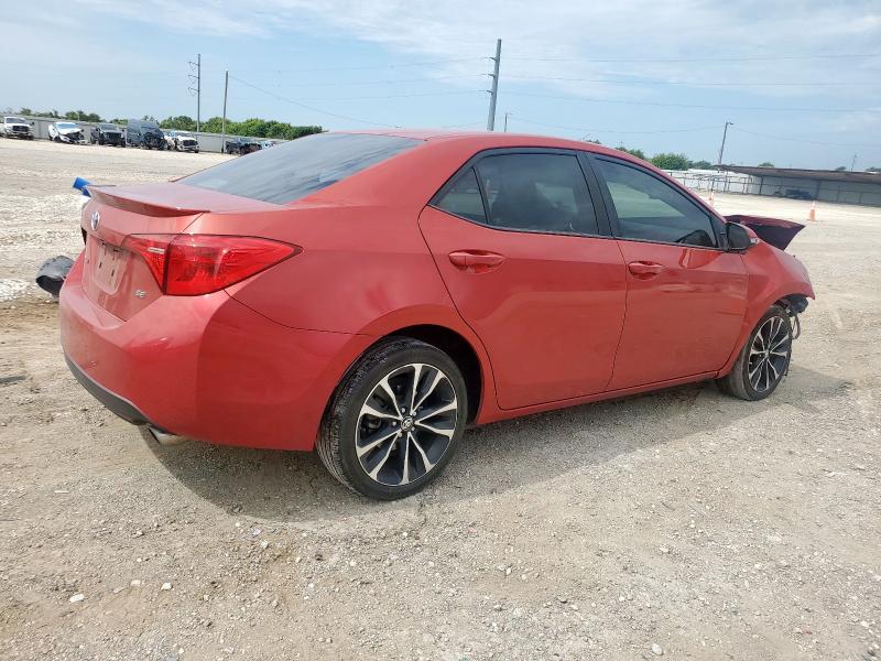 5YFBURHE6KP913890 - 2019 TOYOTA COROLLA L RED photo 3