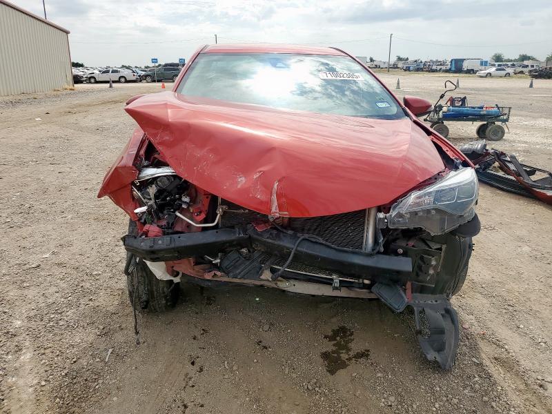 5YFBURHE6KP913890 - 2019 TOYOTA COROLLA L RED photo 5