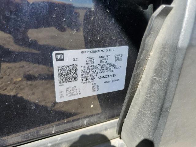 1GKKNKLA5MZ217415 - 2021 GMC ACADIA SLE BLACK photo 13